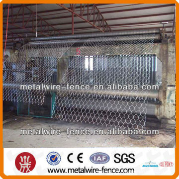 wire cages rock wall